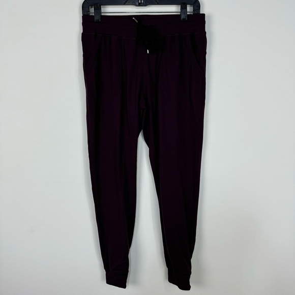 Zyia Plum Purple Athletic Joggers Sweats Loungewear Active - Picture 1 of 5